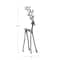 Hello Honey® 17.5" Gunmetal Cast Aluminum Thin Reindeer Tabletop Figurine